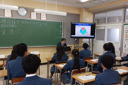 港南中学校職業講話